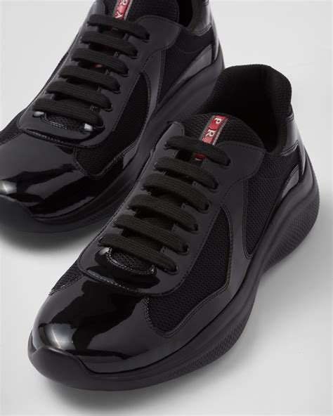 triple black prada runners|Prada trainers for men.